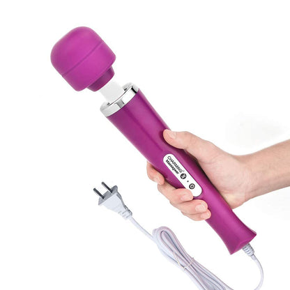 CHARMING Wired Powerful Handheld Back Massager with Strong Vibration, Personal Therapy Massager for Sports Recovery, Muscle Aches, Body Pain (Purple)