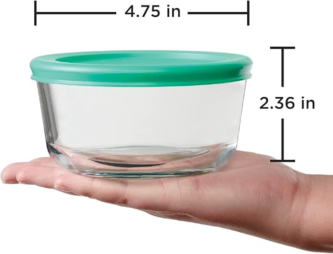 Anchor Hocking 2 Cup Glass Storage Containers