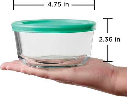 Anchor Hocking 2 Cup Glass Storage Containers