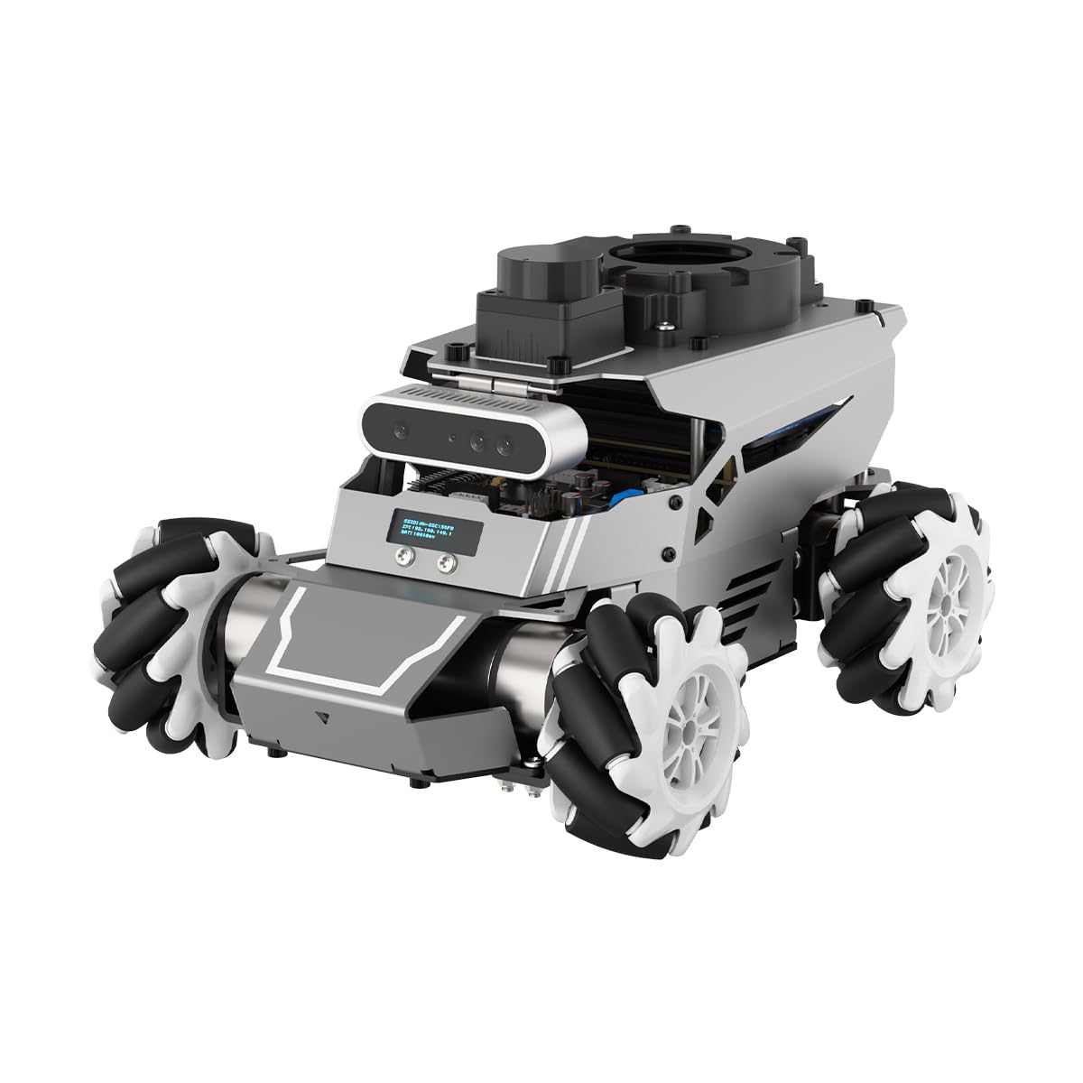 HIWONDER ROS2 Robot Car for Jetson RPi Gemini ChatGPT Large AI Models Depth Camera SLAM Mapping Autonomous Driving Programming Education 3-in-1 Chassis Car, ROSOrin Ultimate Kit & Jetson Orin Nano 8G