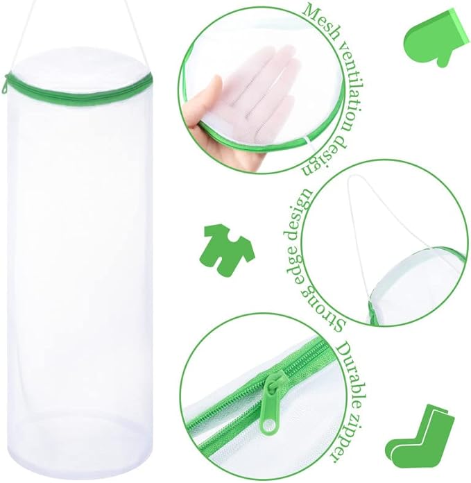 Boao Sock Laundry Bag with Mesh & Zipper
