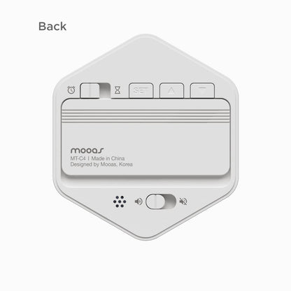 mooas Multi-Hexagon Clock Cube Timer, Digital Clock Time Timer, Pomodoro Timers, Backlit Display 12/24H Mode Count up & Countdown, Rotating Various time presets ideal for Classroom Gym Kitchen (White)