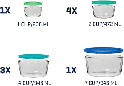 Anchor Hocking 18 Piece Glass Storage Containers
