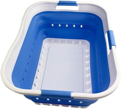 SAMMART 42L Collapsible Plastic Laundry Basket