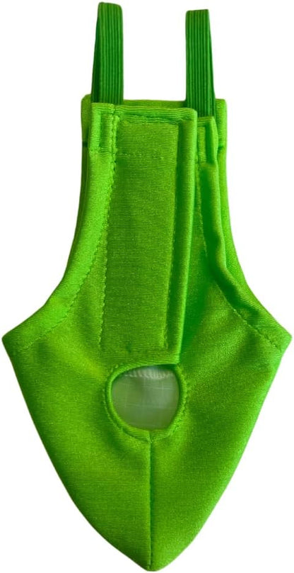 Avian Fashions FeatherWear FlightSuit Wide(7) Bird Diaper in Lime Green