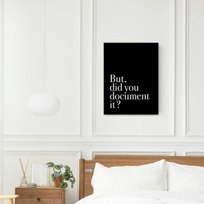 Canvas Wall Art: Framed Paintings for Office & Living Room - Employee Appreciation Gifts - Humor & Funny Themes - Black