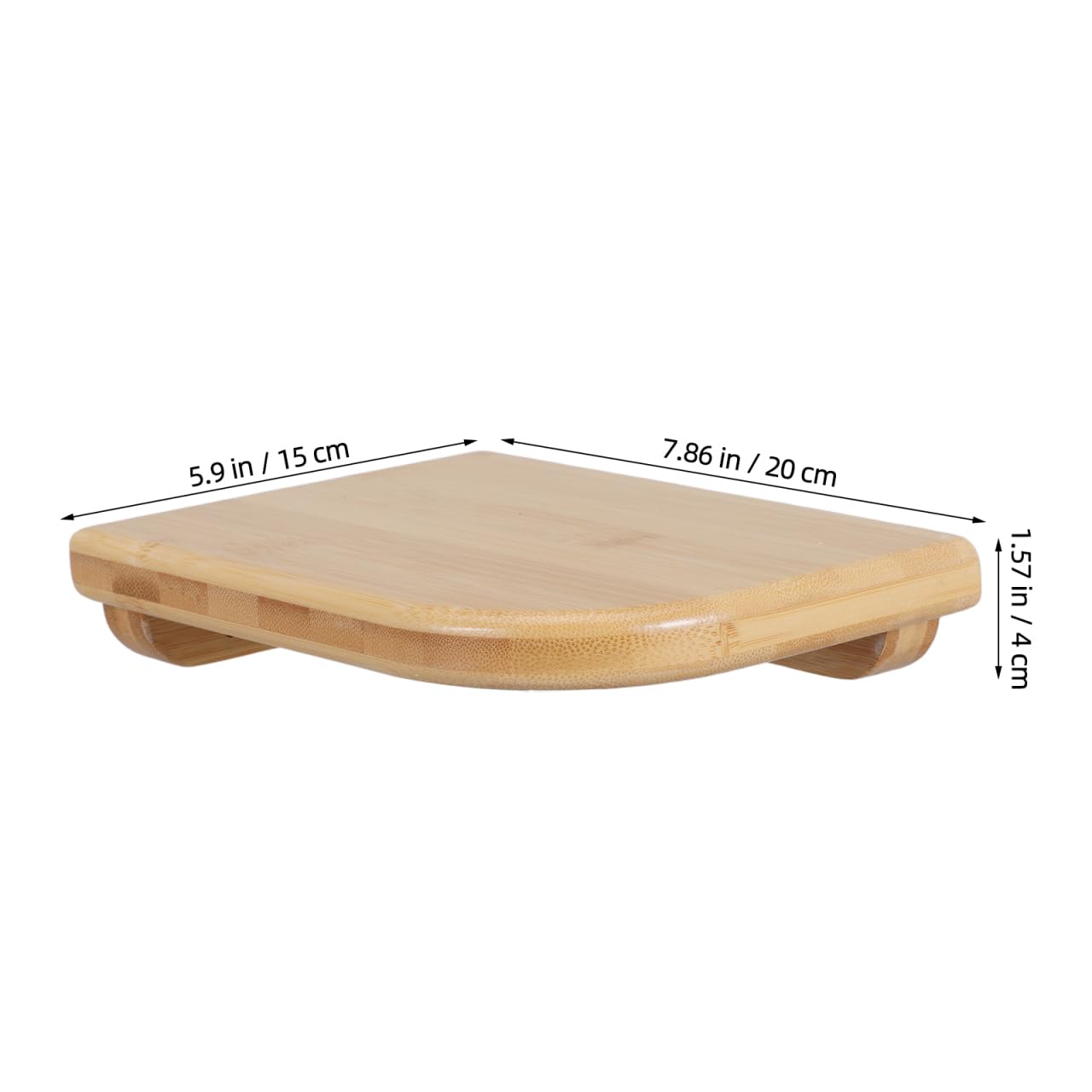 Didiseaon Corner Shelf Wall Mount, Wooden Small Floating Shelves for Bedroom Living Room, Corner Organizer Rustic Wood Board 7. 9" x5. 9"