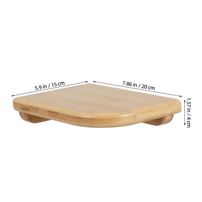 Didiseaon Corner Shelf Wall Mount, Wooden Small Floating Shelves for Bedroom Living Room, Corner Organizer Rustic Wood Board 7. 9" x5. 9"