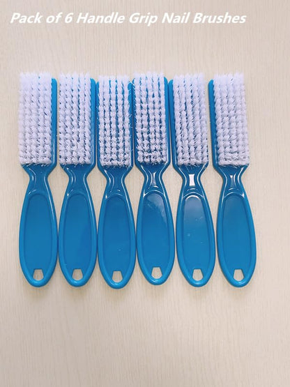 6Pcs Nail Brush for Cleaning Fingernails, Handle Grip Cleaning Brush for Nail