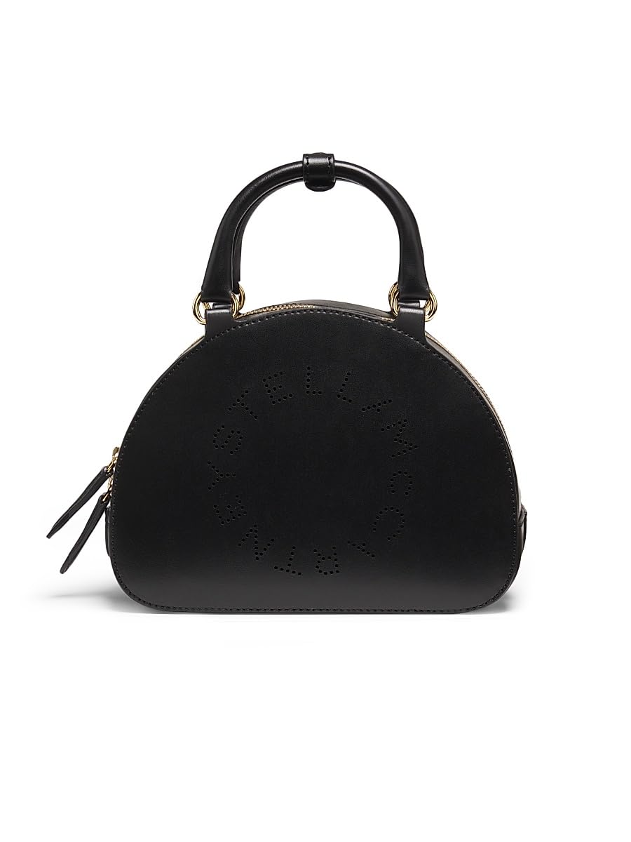 Stella McCartney, Alter Mat Faux-Leather Top-Handle Bag, Black