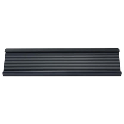 10 Pack 2" x 10" Aluminum Desk Name Plate Holder, Office Name Plate Holder for Desks, Desk Sign Holder for Office Conference, Meeting Room or Other Business Event (Black)
