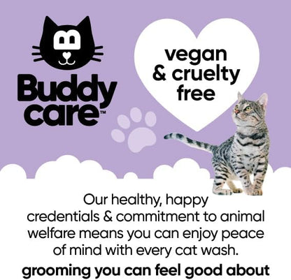 White Cat Shampoo by Buddycare - Brightening and Whitening Shampoo for Cats - Deep Cleansing, Fresh Scented - with Aloe Vera and Pro-Vitamin B5(16.90oz)