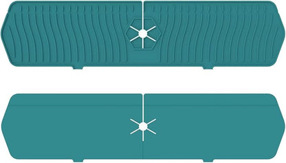 2 Pack Kitchen Faucet Sink Splash Guard, Sink Draining Pad Behind Faucet