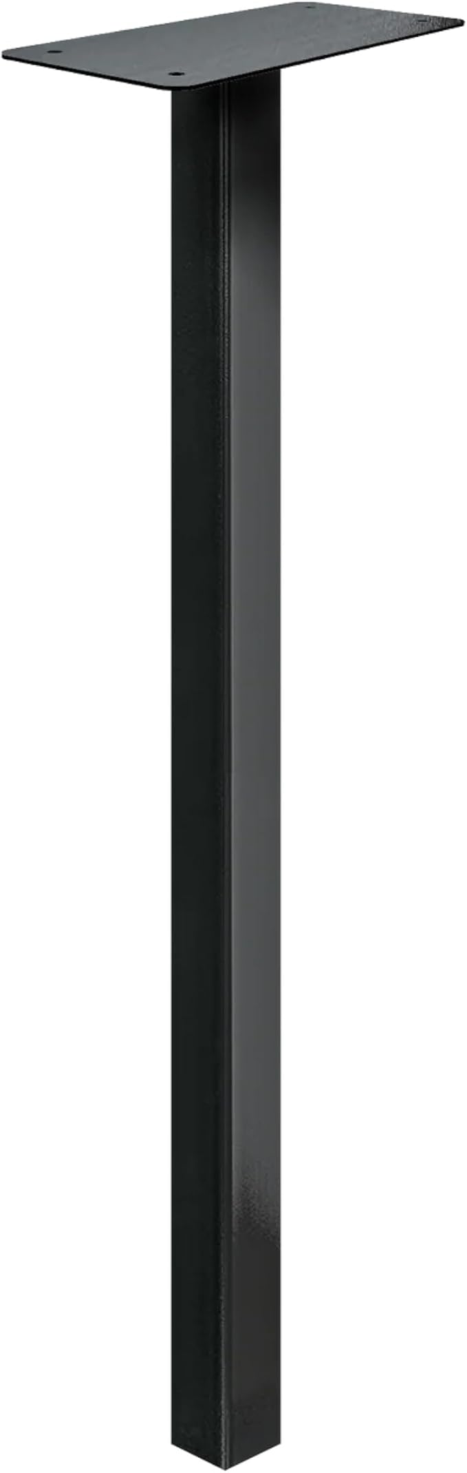 adoorn 51” Mailbox Post - In Ground Mailbox Posts for Outside, Heavy Duty Metal Mailbox Post for Use with Post Mount Mailbox - Black