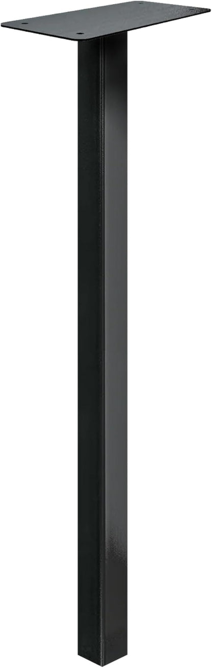 adoorn 51” Mailbox Post - In Ground Mailbox Posts for Outside, Heavy Duty Metal Mailbox Post for Use with Post Mount Mailbox - Black