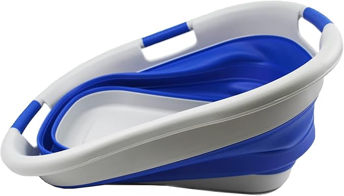 SAMMART 40L Collapsible Plastic Laundry Basket