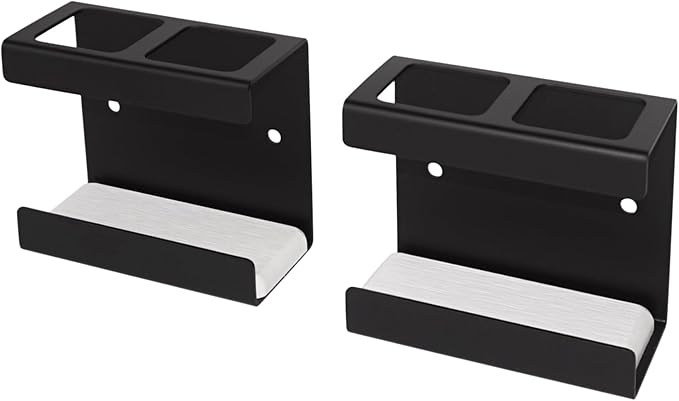 Set of 2 Electric Toothbrush Holder Wall Mounted, 18/8 Stainless Steel