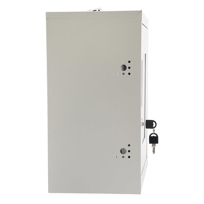 Eapmic Cell Phones Storage Cabinet Clear Cell Phone Locker Box for Pocket Cellphone Holder,Wall-Mounted&Freestanding with a Locked,Can be Carried by Hand for Office Classroom (24 Slots,Steel)