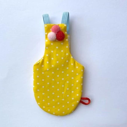 Bird Flight Suits Diapers, Parrot Flight Suits Diapers for Monk Parakeets, Cockatiels Flight Suits, Parrot Clothes, Bird Training Nappy Suit Liners Clothes (Yellow,Quaker)