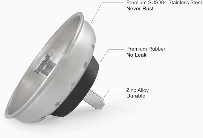 Kitchen Sink Basket Strainer Stopper, Replacement