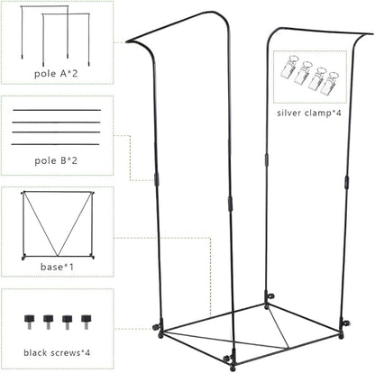 Trash Bag Holder, Metal Garbage Bag Holder, 30-45 Gallon Portable Trash Bag