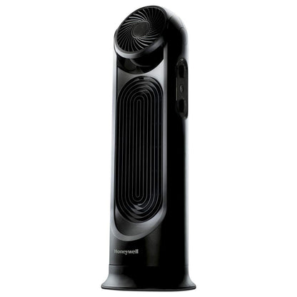 Honeywell TurboForce Tower Fan, 2-in-1 Fan with 6 speeds, quiet operation quality. Stylish Tower Fan for home, room, bedroom or home office - Black, HYF502