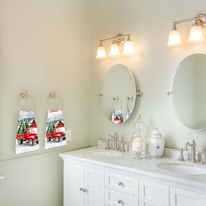 Christmas Hand Towels for Bathroom