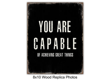 You Are Positive Affirmations Wall Art - Entrepreneur Positive Inspirational Quotes - Motivational poster - Home Office - Classroom Decorations - Success Sayings - Encouragement Gifts for Men, Women