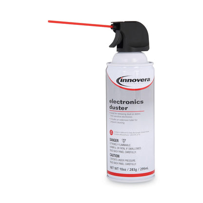 Innovera Compressed Air Duster Cleaner, 10 oz Can, 6/Pack