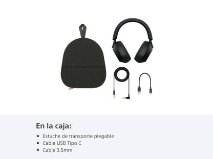 Sony WH-1000XM5 Noise Canceling Wireless Headphones - 30hr Battery Life - Over-Ear Style - Optimized for Alexa and Google Assistant - Built-in mic for Calls - Black - International Version No Warranty
