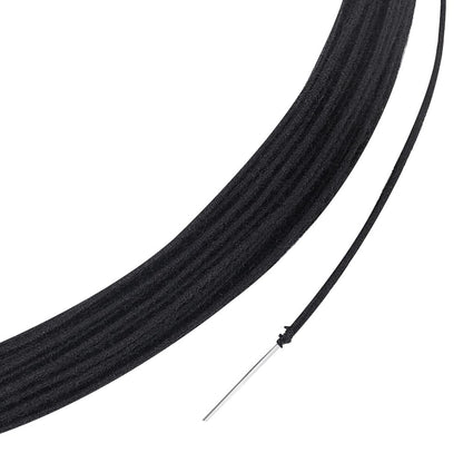BENECREAT 21.8 Yards Black Floral Wires, 1.2mm Cotton Covered Millinery Wire, Iron Stem Wires for Florist Crafts Making Sewing Supplies Brim Making Accessories