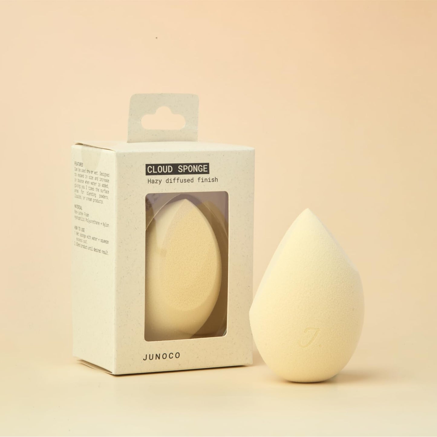 JUNO & Co. Microfiber Makeup Sponge, Dual Layer Technology for Full Coverage Flawless Makeup Blender for Foundation, Powder and Cream (Velvet Style and Blue Color)