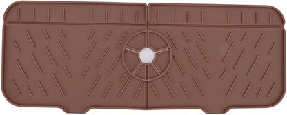 OUKENS Sponge Holder for Kitchen Sink, Silicone Faucet Mat for Kitchen Sink