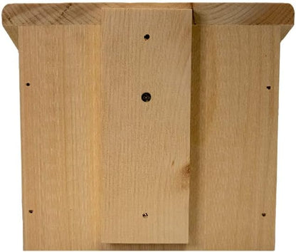 Prime Retreat Pine Open Nesting Boxes Set of 2, Wooden Outdoor Bird Nesting Shelters with Hanging Mount, Open Front Bird Nest Box for Robins Doves and Backyard Bird Habitat Support