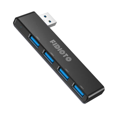 Fidioto USB Hub, 4-Port USB Splitter(1 * 3.0 Hub, 3 * 2.0 Hub) USB Splitter USB Expander for Laptop,Windows PC,Mac,Printer,Flash Drive,Mobile HDD, Notebook PC