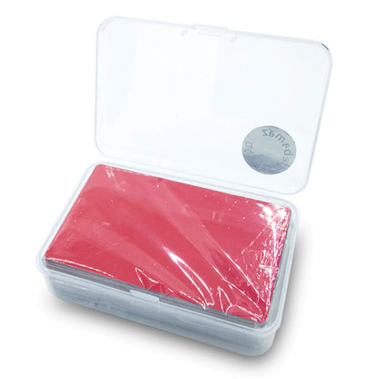 Ebamaz 100PCS Thin Aluminum Alloy Metal Business Card Blank Plate 3.4 X2.13X0.008 inch (Red, Blank)