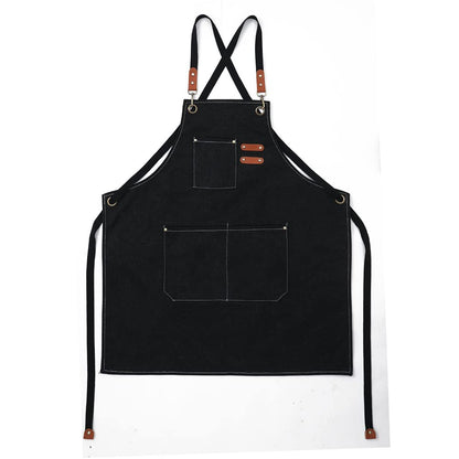 Turbokey Kids Aprons for Girls and Boys Toddler Aprons with Pockets Cooking Baking Painting Crafting Art Gardening Adjustable (Black)
