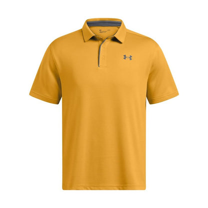 Under Armour Men's Tech Golf Polo, (711) Golden Yellow / / Pitch Gray, Small