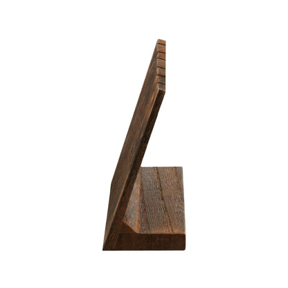 MOOCA Stunning 3-Piece Wooden Jewelry Display Stand Set - Versatile Earring and Pendant Organizer | Elegant Jewelry Stand, Rack, and Holder for Earrings | Holds up to 12 Pairs, Brown Color
