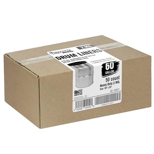 Ultrasac - Heavy Duty Drum Liner, 55-60 Gallon, 2 Mil