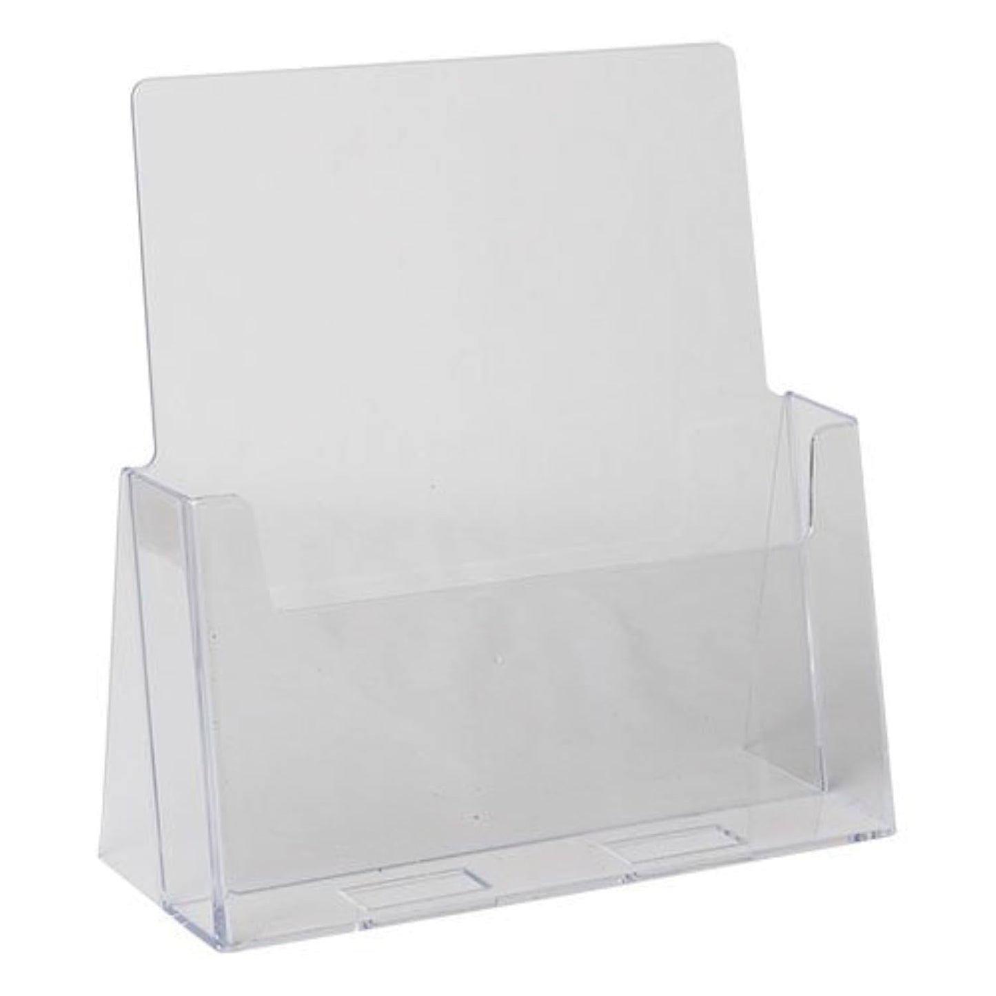 Dazzling Displays Clear Acrylic 8.5 x 11 Brochure Holder - Magazine Rack and Flyer Holder for Professional Use in Office, Reception, and Trade Shows