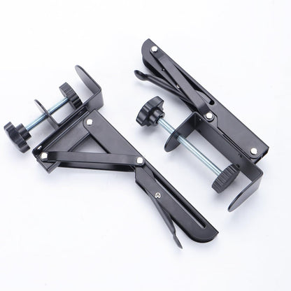 Under Desk Keyboard Tray Support Bracket Adjustable Desktop Extension Board Stand Clamp-on Keyboard Holder Arm Rest Tray Extension Plate Support Rack for Desk, NO Board/Tray, 1 Set (Style01)
