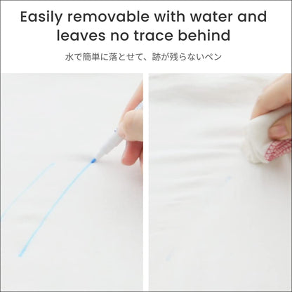 LEONIS Water Erasable Fabric Marking Pen Blue 10 Count Pack [ 78007 ]