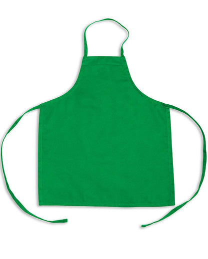 KNG Kids Cooking Apron for Girls and Boys Medium, Kelly Green, 6 Pack