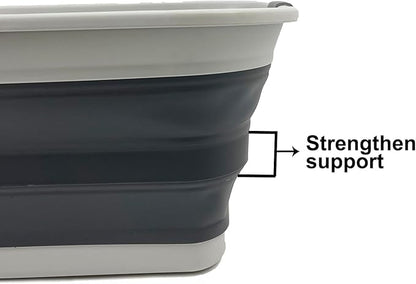 SAMMART 42L Collapsible Plastic Laundry Basket