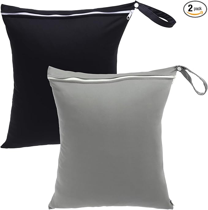 babygoal Travel Laundry Bags 2 Pack, Gym and Swimming-Washable Waterproof Wet
