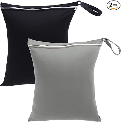 babygoal Travel Laundry Bags 2 Pack, Gym and Swimming-Washable Waterproof Wet