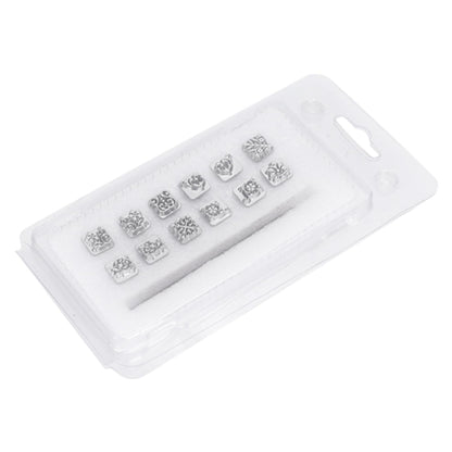 12PCS Leather Stamping Tools, 12 Patterns Zinc Alloy Leather Craft Stamps Punch Set Tool, Flower Design Leather Stamper for Leather Craft DIY Jewelry Marking