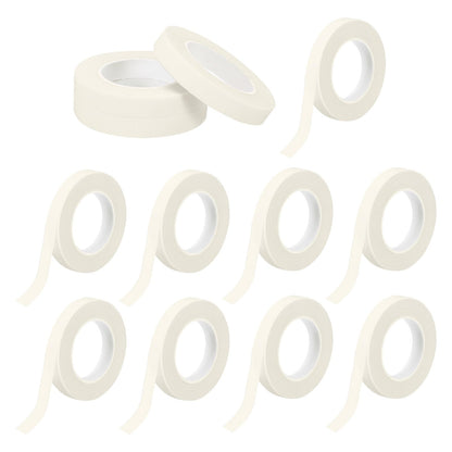 MECCANIXITY 12 Rolls Floral Tapes, 30 Yard x 1/16 in Florist Crepe Flowers Bouquets Tape Adhesive Waterproof for Flower Arranging Wrapping, White