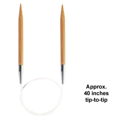 ChiaoGoo Bamboo Patina 40 inch (102cm) Circular Knitting Needles US Size 2 (2.75mm) 2040-2 with Stitch Holder